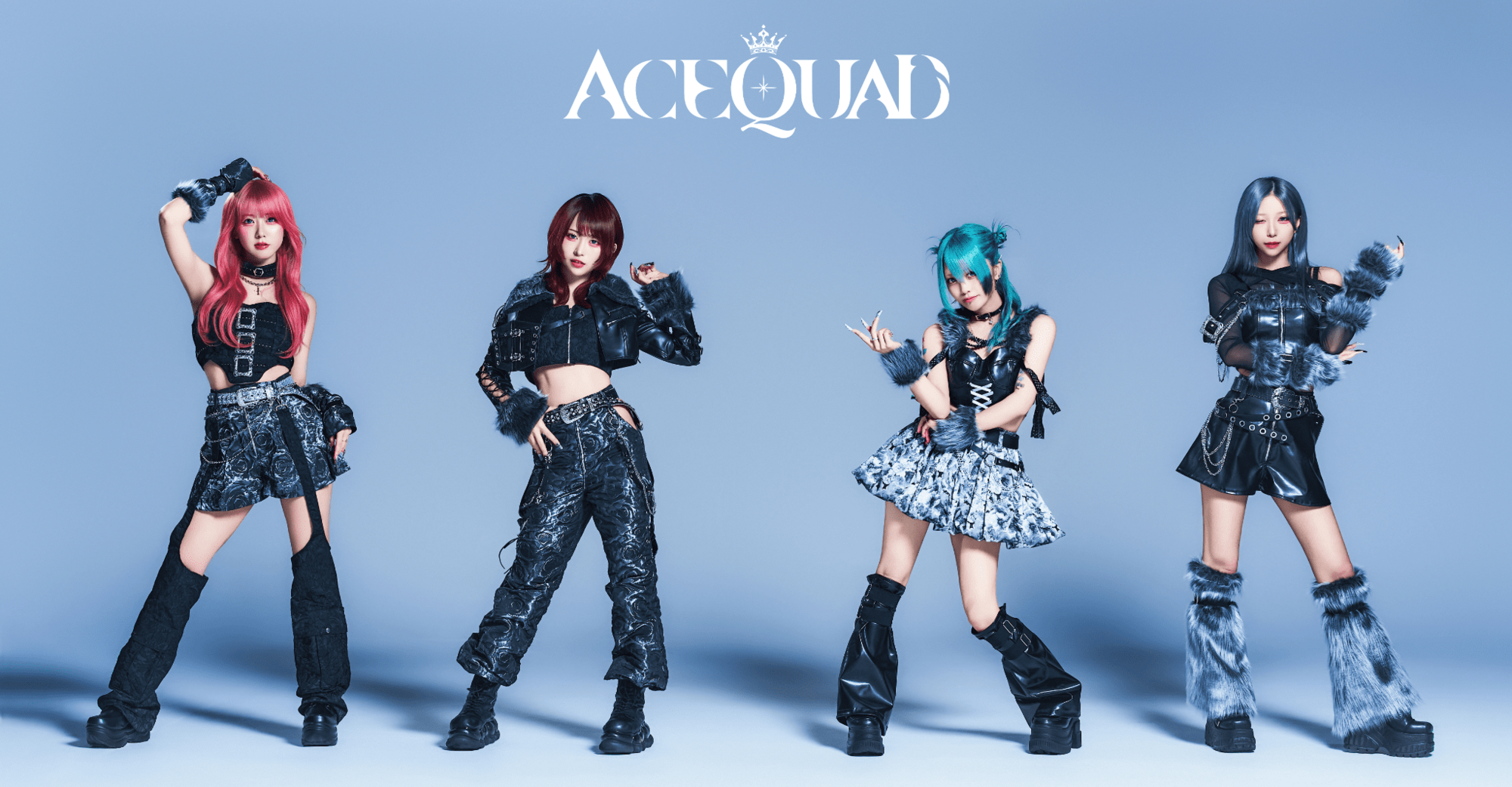 ACEQUAD現メンバー4名の公式集合写真
